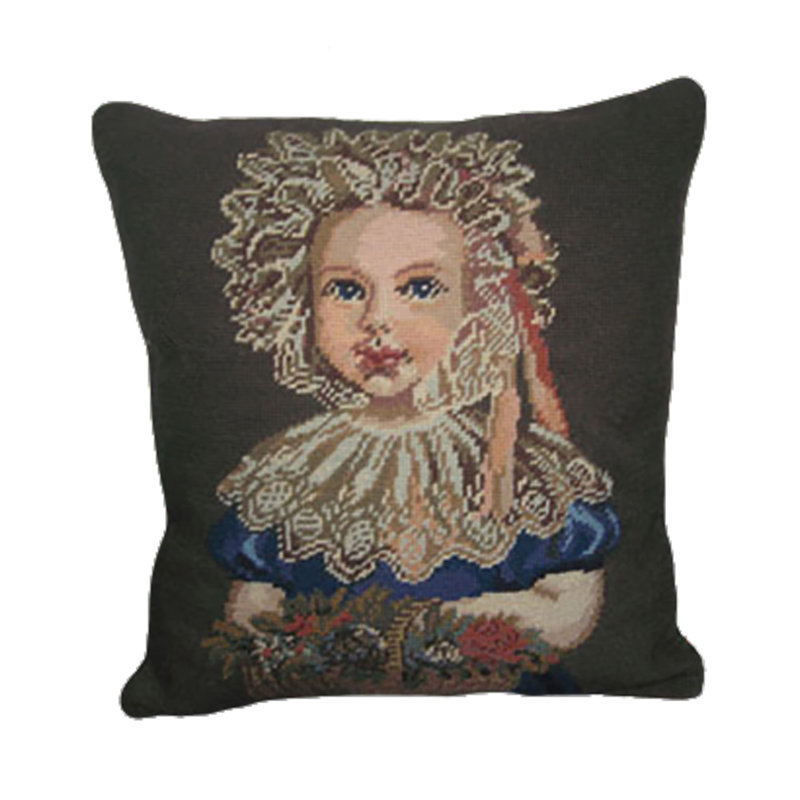 Lace Needlepoint Pillow