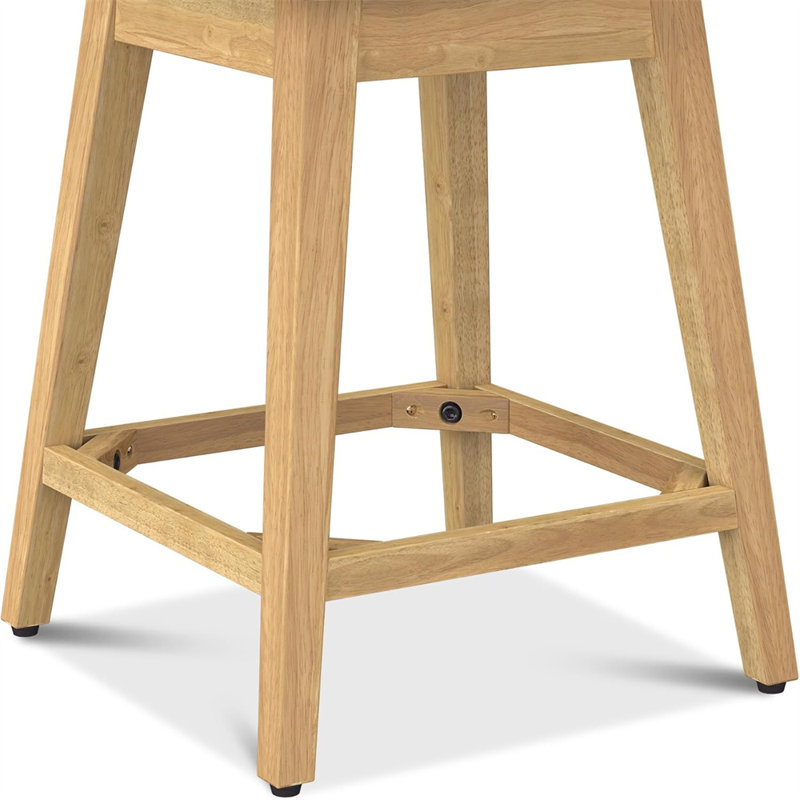 Bar Height Swivel Bar Stools Set Of 4, Upholstered Fabric Counter Kitchen Island Barstools With Back, 26.8" H Seat Height, Solid Wood Legs