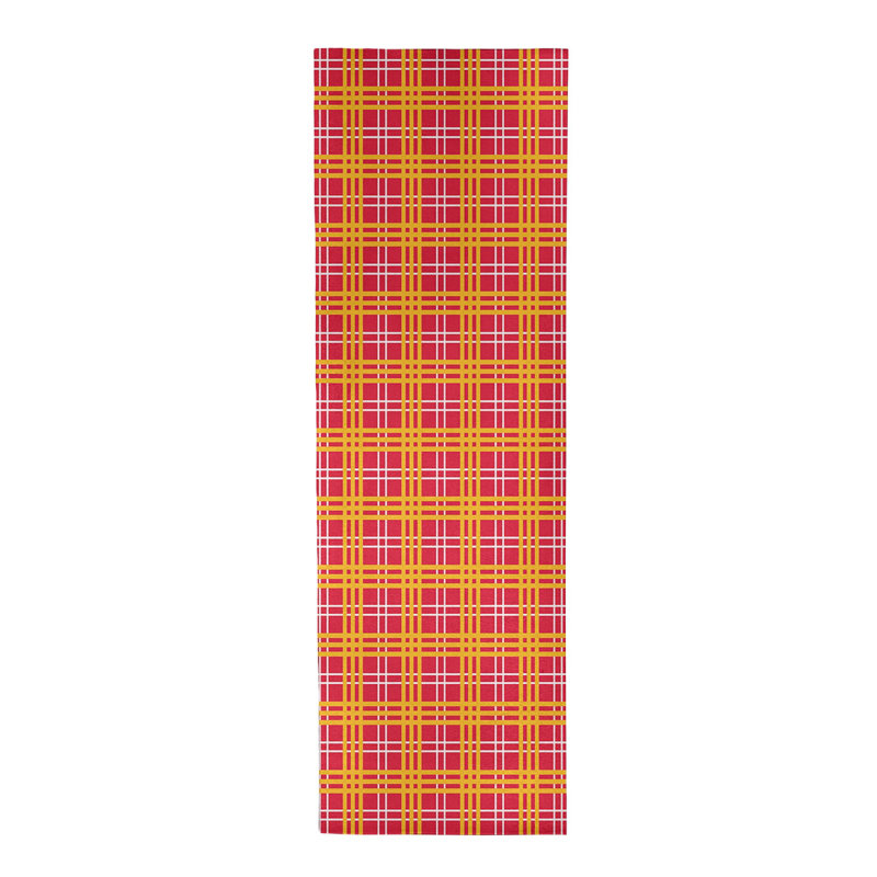 Tapis rouge à carreaux, Tapis de couloir 2 pi 6 po x 8 pi
