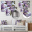 Mauve et lilas gris, fleurs parfumées III - décoration murale florale en métal-2040077169