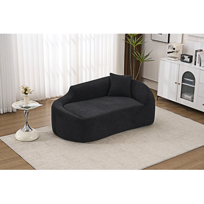 Chaise longue courbée avec coussin