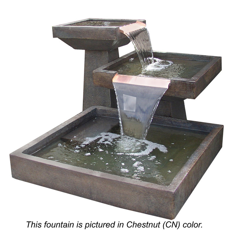 Metro Concrete Fountain, Forest Brown