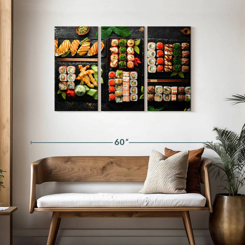 Yarlin Sushi Party, 28" H x 45" W