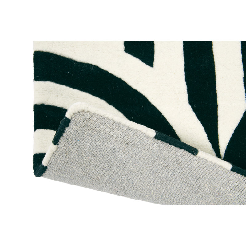 Wool Geometric Area Rug, Rectangle 3'11" x 5'11"