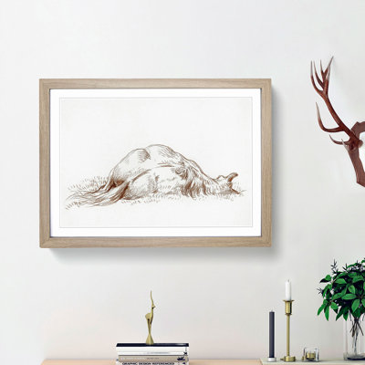 Sleeping Horse by Jean Bernard - Picture Frame Drawing Print