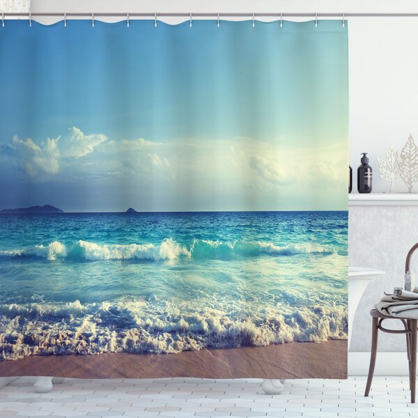 East Urban Home Shower Curtain with Hooks Included & Reviews | Wayfair