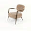 Chaises d'appoint surdimensionnées, structure métallique en tissu brun clair, méridienne moderne pour la maison