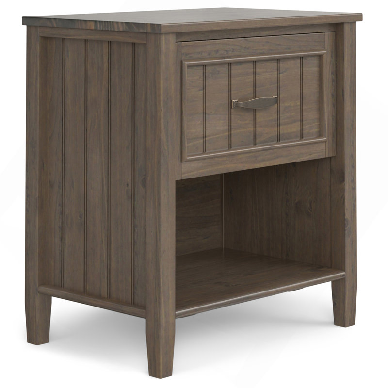 Lev - Bedside Table - Smoky Brown