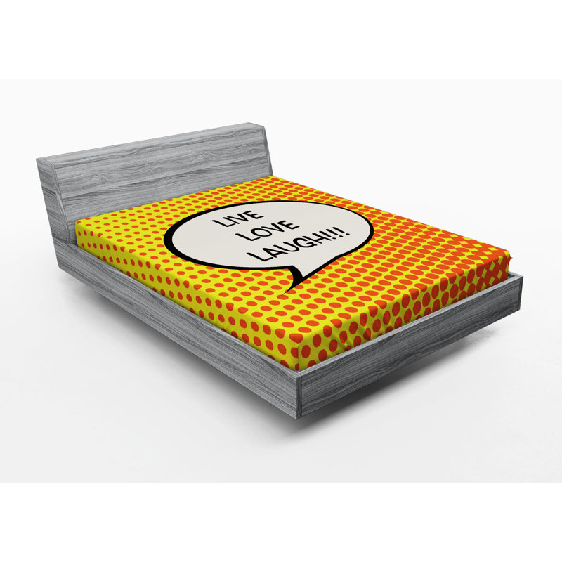 Microfiber Polka Dots Fitted Sheet, Full Fitted Sheet