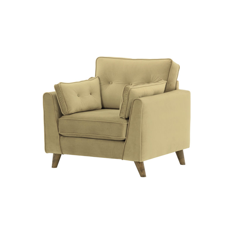 Romeo Upholstered Armchair, Beige