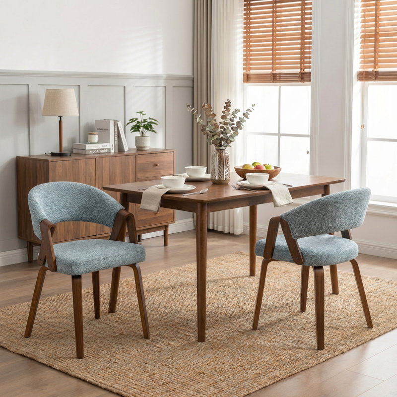 Providence Upholstered Dining Chair, Blue