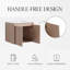 Meuble-lavabo simple 54 po avec lavabo en céramique et conception sans poignée-132948275-132948281