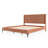King Size Mid-Century Modern Bamboo Platform Bed Frame with Rounded Corner Headboard, Solid Wood Slat Support, No Box Spring Needed, Natural.-1961840427-1961840431