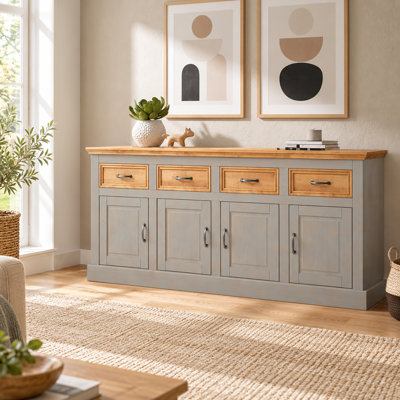 Suzie 192 cm W Pine Solid Wood Sideboard