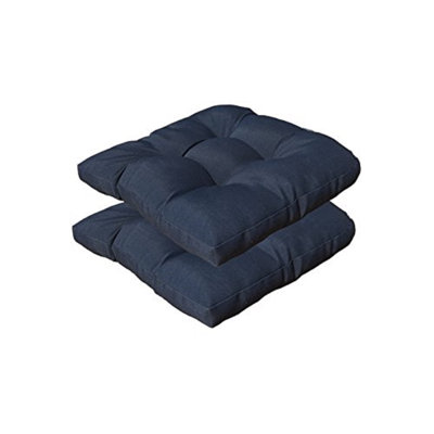 Ensemble de coussins de siège d'extérieur / intérieur en osier touffeté 19 po x 19 po pour chaise de patio