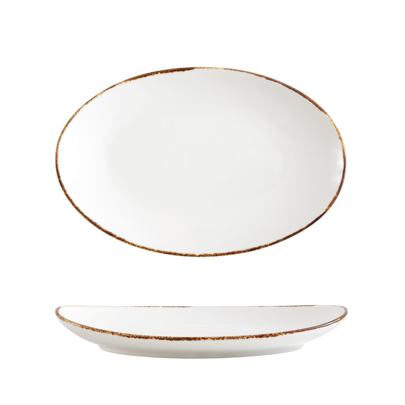 Fortessa Spice Salt Oval Coupe Platter