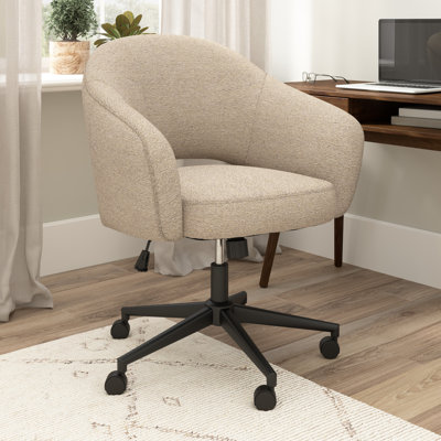 Meila Mid Century Modern Desk Chair For Home Office, Adjustable Seating With Wheels And Swivel Base