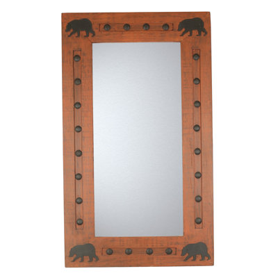 Leftwich Wood Rectangle Wall Mirror