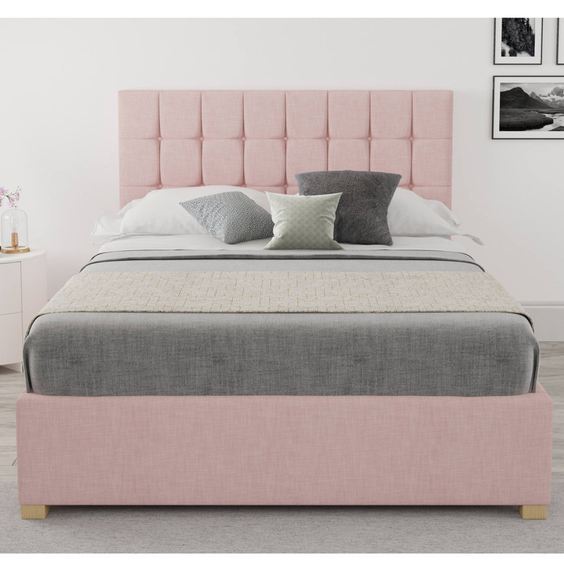Chevalier Upholstered Ottoman Storage Bed, Super King (6'), Tea Rose