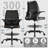 Breathable Mesh Drafting And Office Chairs With Adjustable Foot Pedals And Armrests-991080444
