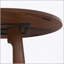 Table de salle à manger ronde pour 4 à 6 personnes, panneau de fibres à densité moyenne de 47 pouces avec grain de bois, capacité de 300 lb, facile à assembler - table ronde épicée