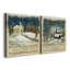 Silent Night - ensemble de 2 reproductions sur toiles tendues-1910309817