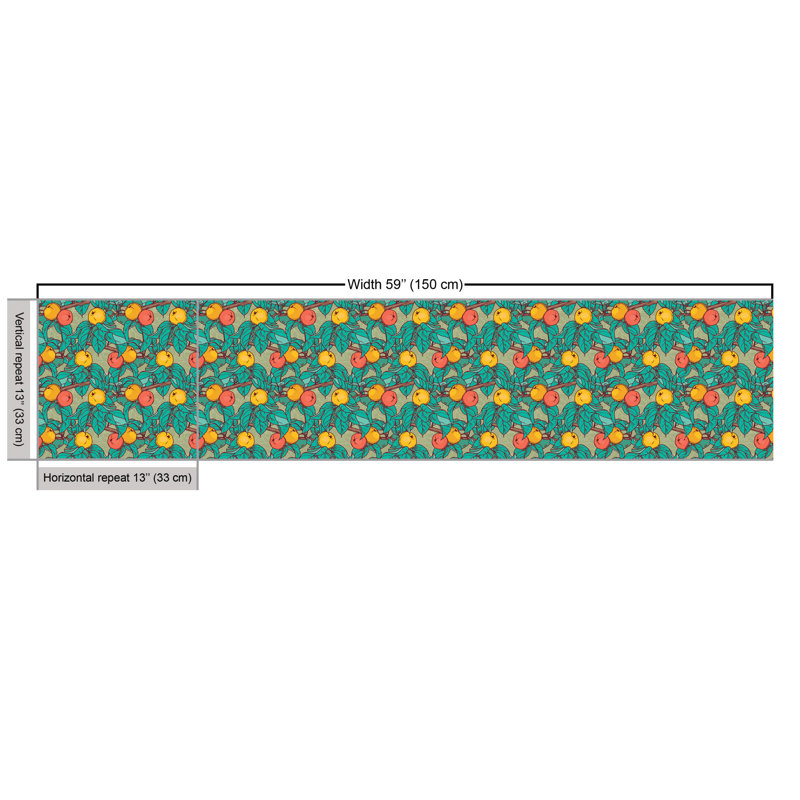 Chettan Apple Tree Fruit Leaves Branch Spring Multi-Purpose Fabric