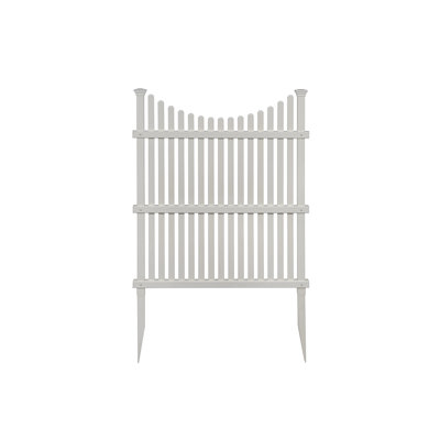 H 3,75 pi x l 3 pi (2 panneaux) No Dig Enclo Huntersville, écran d'intimité en vinyle blanc, panneaux d'intimité d'extérieur, enceinte de poubelle, clôture de climatiseur, enceinte pour équipement de piscine, ZP19036