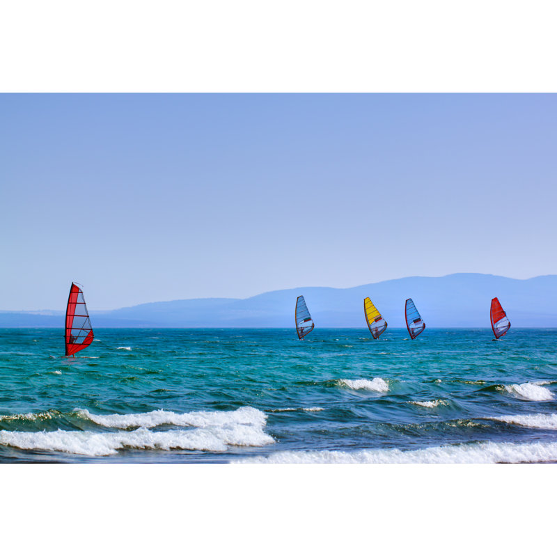 Planche à voile par StoykoSabotanov - photographie sur toile tendue, L 12 po x H 8 po