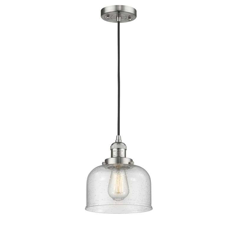 Estefan 1 - Light Single Pendant, Brushed Satin Nickel
