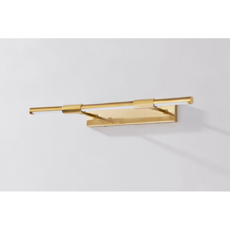 Applique murale 1 lumière Melbourne, H 2,75 po x l 23,75 po x P 23,75 po, Laiton vieilli / bronze patiné