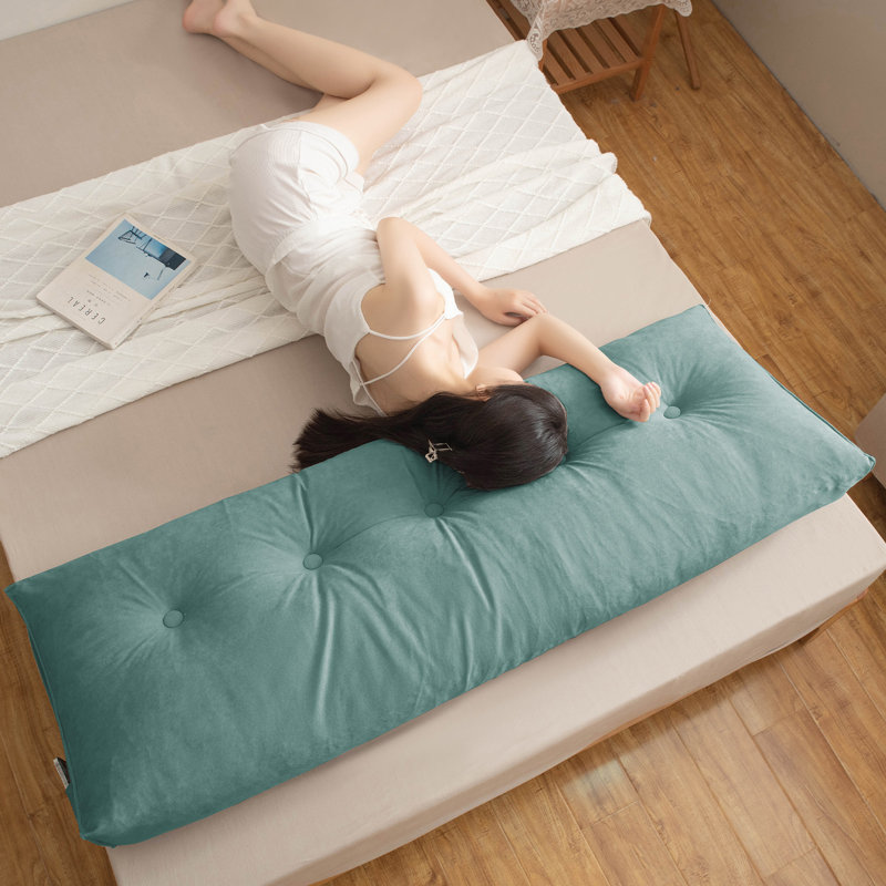 Triangle Headboard Pillow Wedge Backrest Cushion For Bed Headboard Gap, 20" H x 39" W