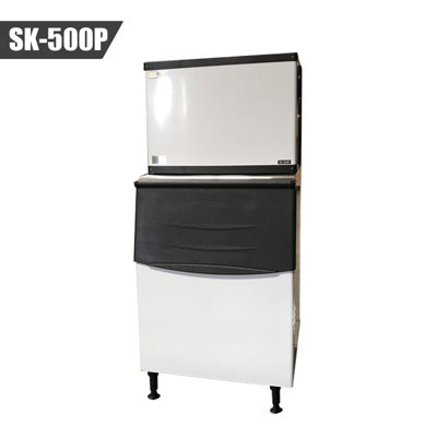 Cooler Depot 500 lb. Daily Production Cube Clear Ice Freestanding Ice Maker