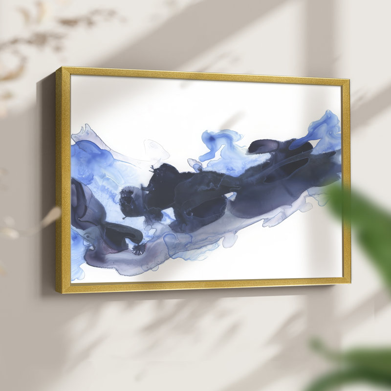 Azul Wave II -Framed Print - Restickable, 8" H x 10" W