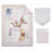 NoJo Disney Winnie the Pooh - Blustery Day Clouds with Piglet, Tigger and Eeyore 3 Piece Nursery Crib Bedding Set 