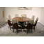 Vogue Lux Orange 61" Round Dining Set-1129307978-1114363436-1114363435
