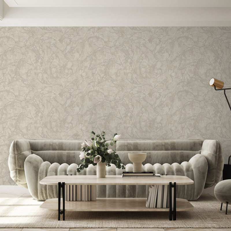 Papier peint texturé marbré Modern Modern, Beige