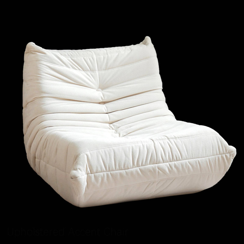Méridienne à billes Danial, Mélange de polyester blanc