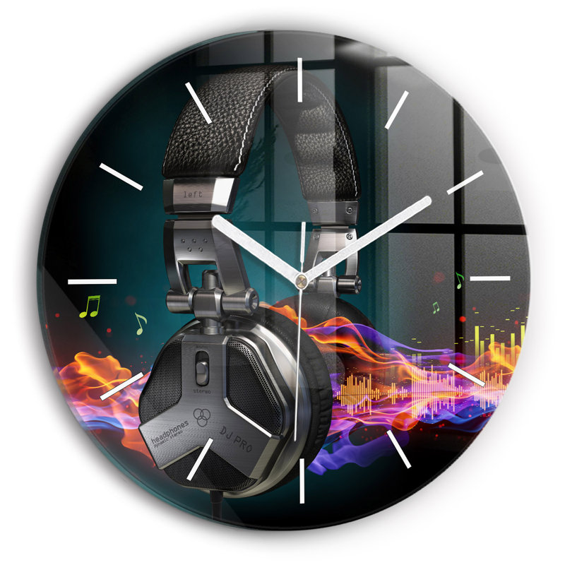 Glass Wall Clock