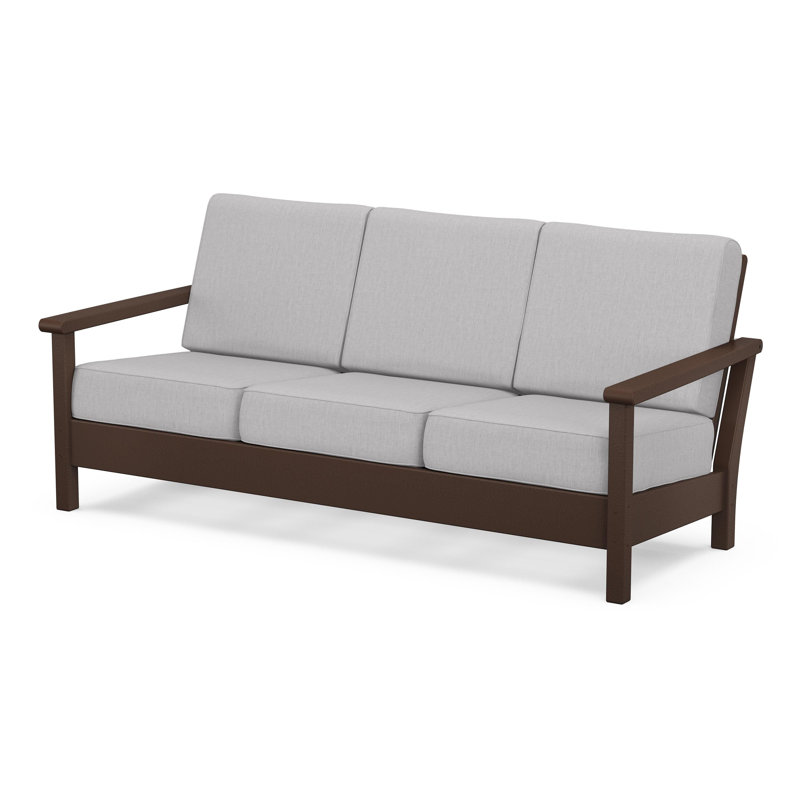 Harbour Deep Seating Sofa, Mahogany, Granite