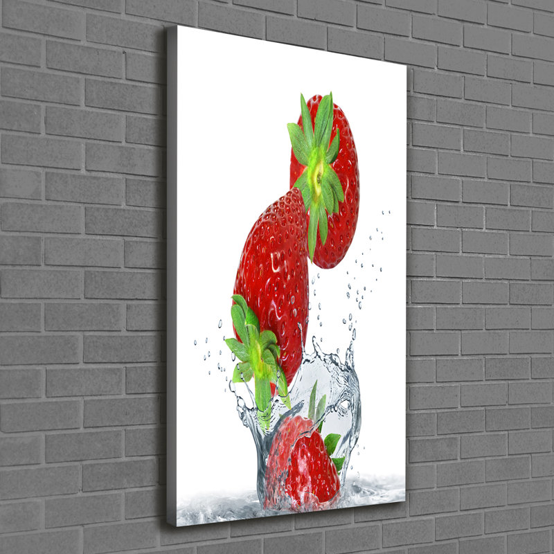 Strawberries - Wrapped Canvas Print