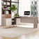 Home Office Desk Extendable Makeup Vanity Desk Up To 103'' With Storage Cabinets, Rectangular/L-Shaped Writing Desk