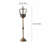 Antique Bronze Crown Floor  taper candle holders-586407209