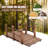 Halford Solid Fir Wood Garden Bridge-412594334