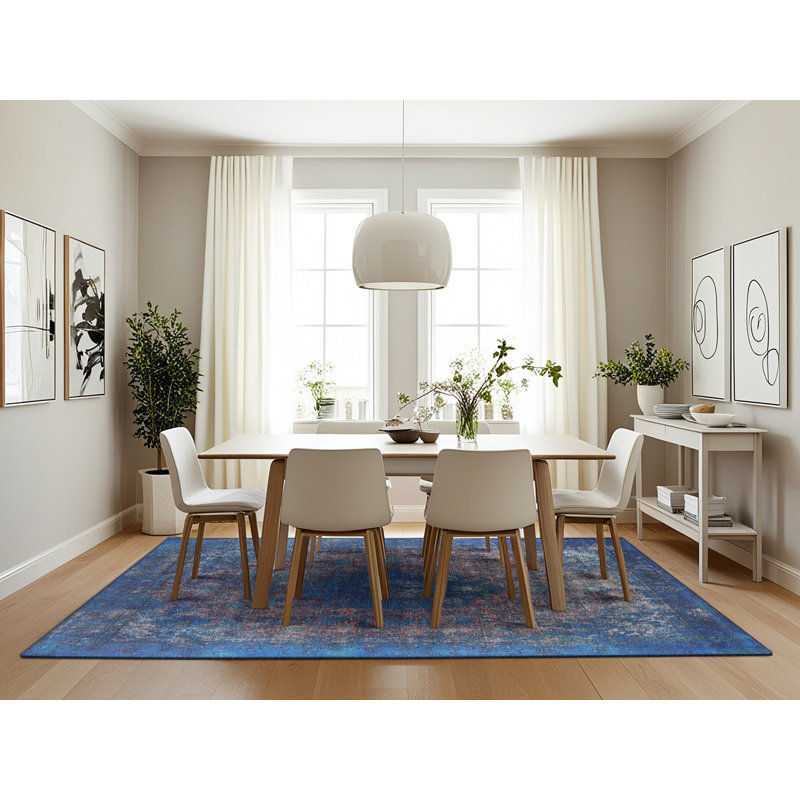 Tapis oriental bleu, Rectangle 7 pi x 10 pi
