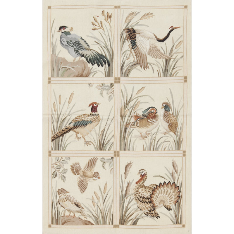 Abusson One-of-a-Kind 3' X 5' Flatweave Area Rug