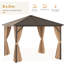 Aarjav 3m x 3m Steel/Aluminium Patio Gazebo