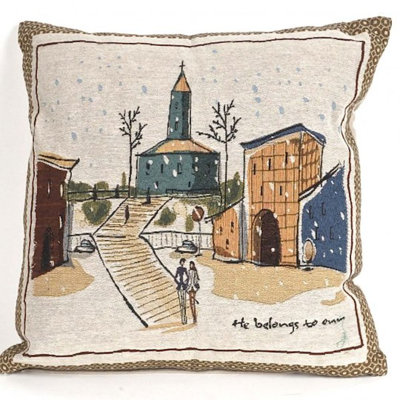  Tapestry Street Walk Throw Pillow Cover