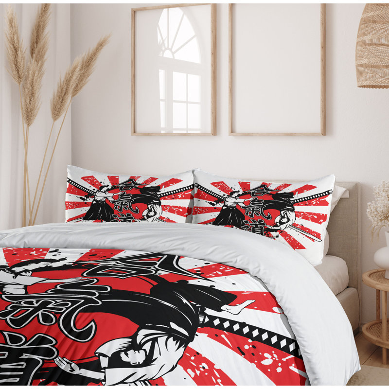 Eclectic Polyester Duvet Cover, Twin Duvet Cover + 1 Standard Sham