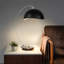 Lampe de table Luna Bella - 28 po, nickel antique, noir mat / abat-jour feuille d'argent, base en marbre, gradateur-1361199626-1428947285